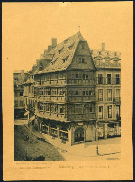 Strasburgo - Maison Kammerzell. Veduta della facciata.