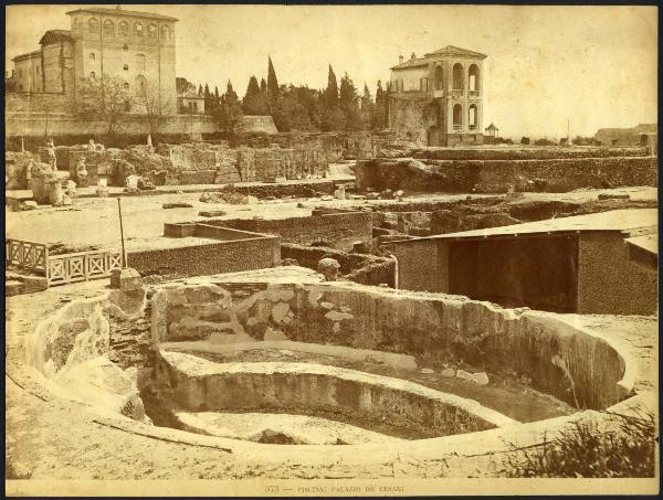 Roma - Palazzo dei Cesari sul monte Palatino. Veduta della piscina.