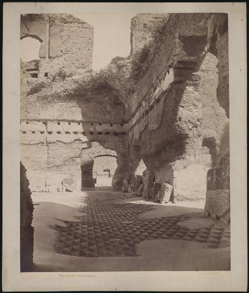 Roma - Terme di Caracalla. Veduta (212-17 d.C).