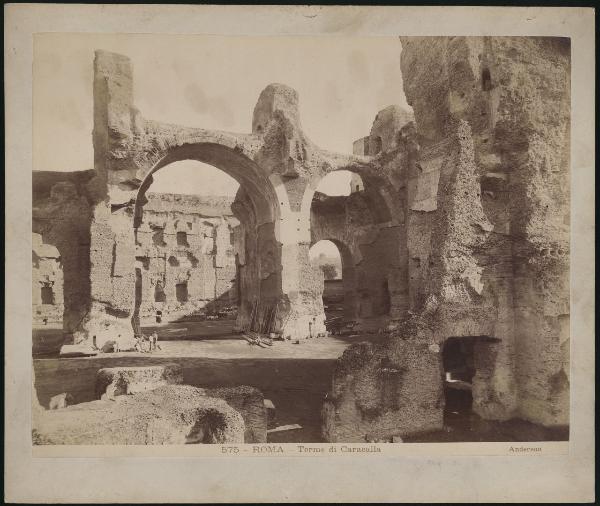 Roma - Terme di Caracalla. Veduta (212-17 d.C).