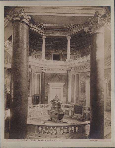 Roma - Chiesa di S. Giovanni in Fonte o Battistero - Interno