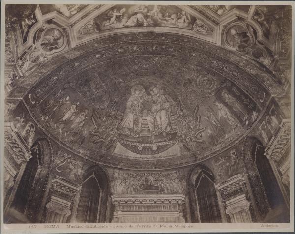 Decorazione musiva - Trionfo di Maria - Iacopo Torriti - Roma - Basilica di Santa Maria Maggiore - Catino absidale