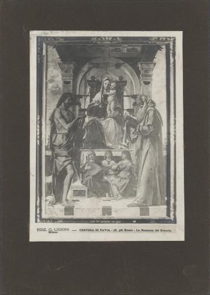 Dipinto - Sacra Conversazione - Bartolomeo Montagna - Certosa di Pavia - Museo