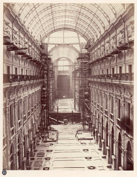 Milano - Galleria Vittorio Emanuele II - Cantiere