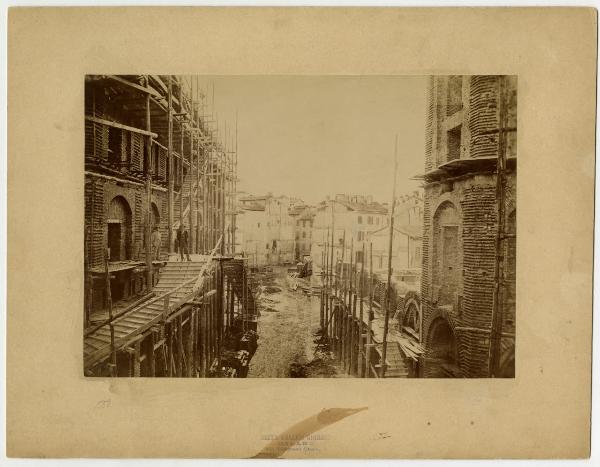 Milano - Galleria Vittorio Emanuele II - Cantiere