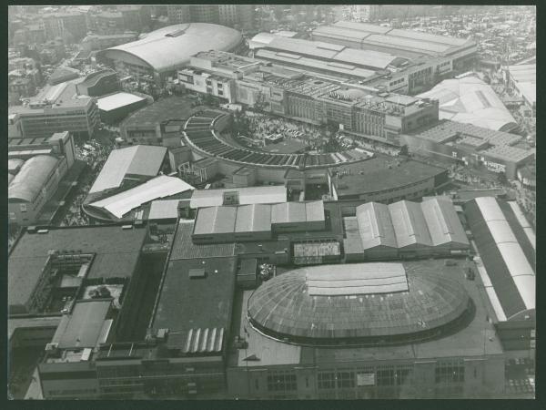 Milano. Fiera di Milano. Quartiere fieristico dietro il Padiglione 31.