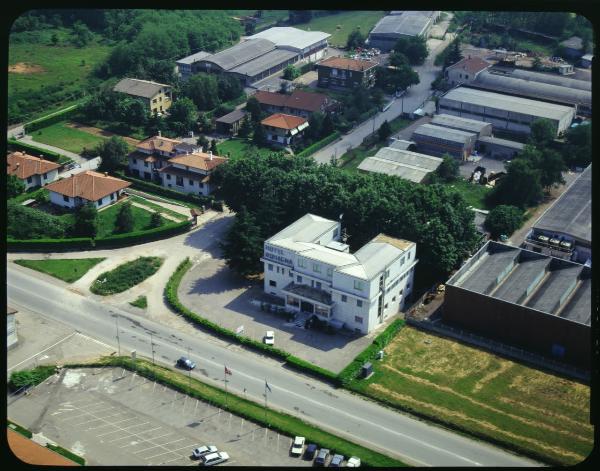 Tradate. Hotel Romagna. Veduta aerea.