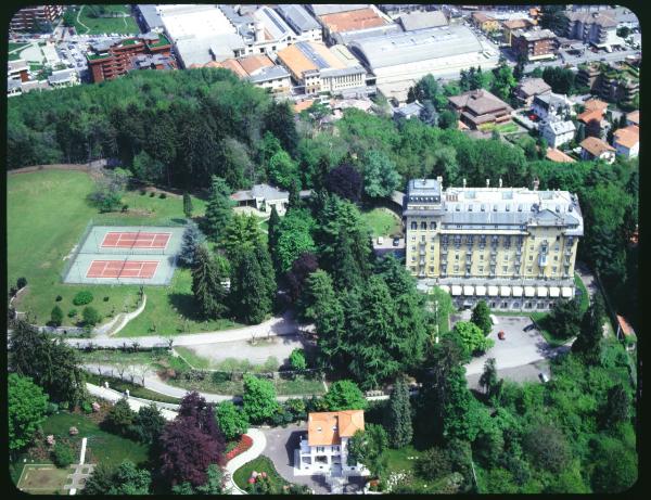 Varese. Grand Hotel Palace. Veduta aerea.