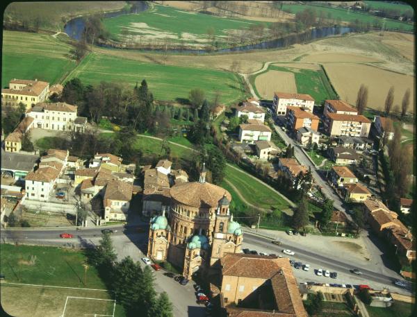 Crema. Santa Maria della Croce. Veduta aerea.