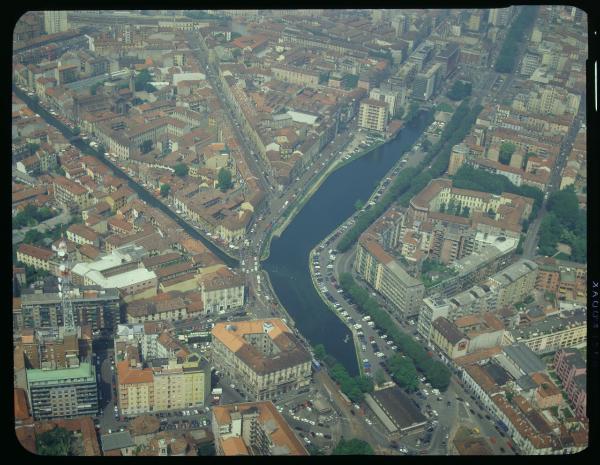 Milano. Darsena. Veduta aerea.