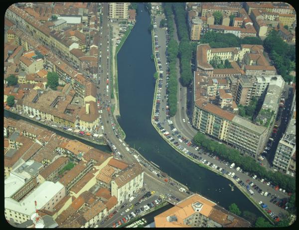 Milano. Darsena. Veduta aerea.