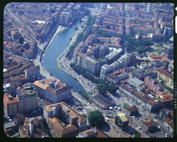 Milano. Darsena. Veduta aerea.