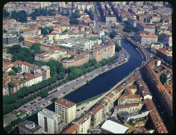 Milano. Darsena. Veduta aerea.