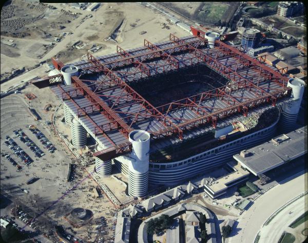 Milano. Stadio Meazza. Veduta aerea.