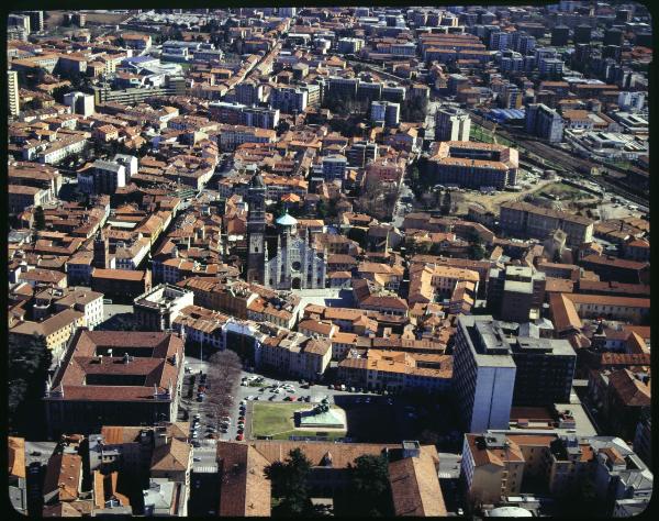 Monza. Centro storico. Veduta aerea.