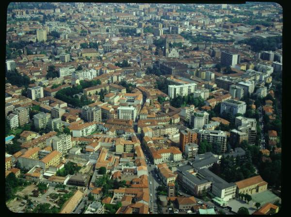 Monza. Centro. Veduta aerea.