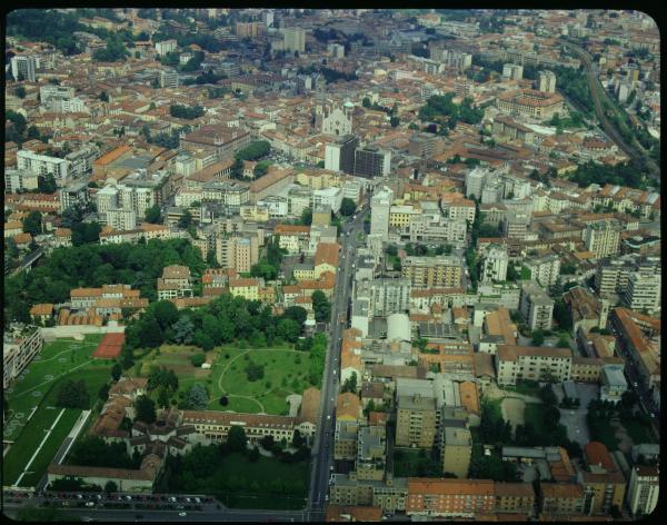 Monza. Centro. Veduta aerea.