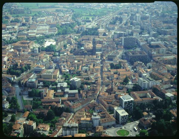 Monza. Centro. Veduta aerea.