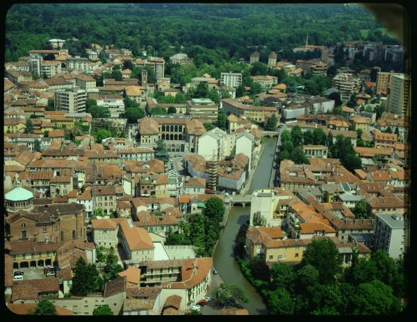 Monza. Fiume Lambro. Veduta aerea.