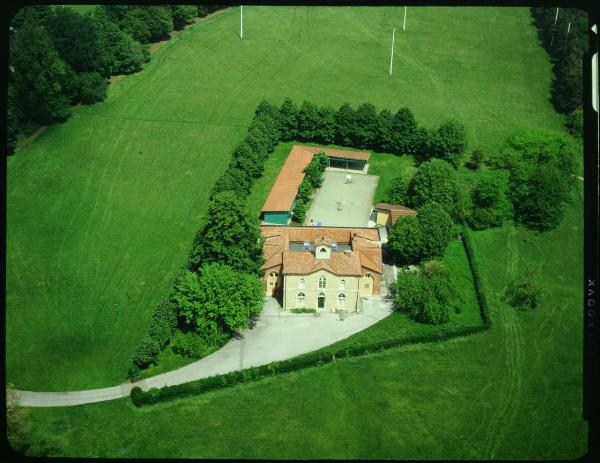 Monza. Parco. Cascina S. Fedele. Veduta aerea.