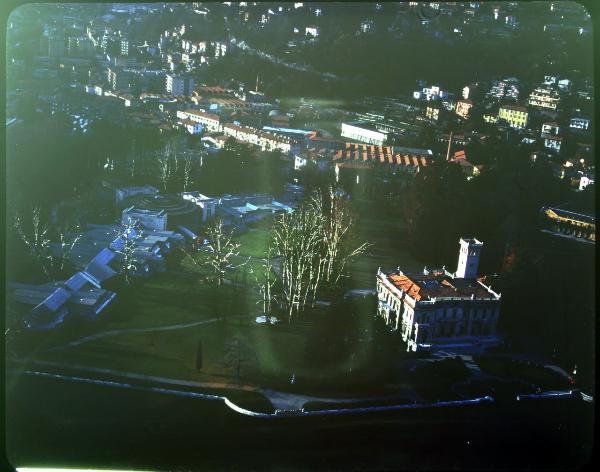 Cernobbio. Villa Erba. Veduta aerea.