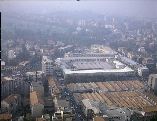 Milano. Stabilimento Italtel in via Monte Rosa. Veduta aerea.