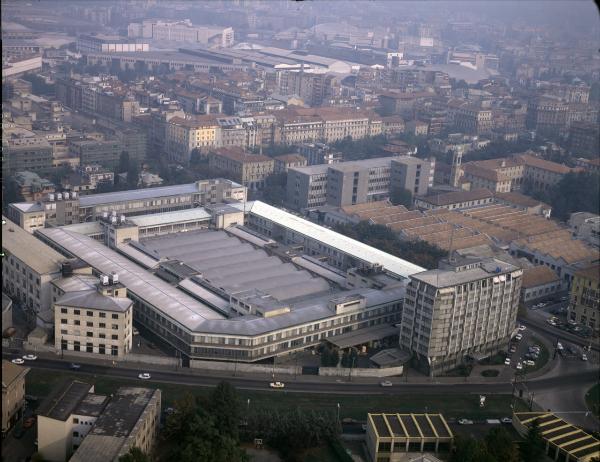 Milano. Stabilimento Italtel in via Monte Rosa. Veduta aerea.