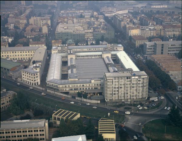 Milano. Stabilimento Italtel in via Monte Rosa. Veduta aerea.