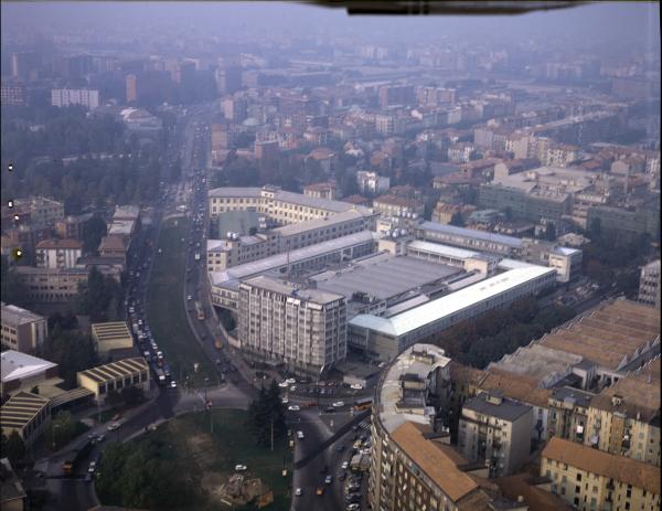 Milano. Stabilimento Italtel in via Monte Rosa. Veduta aerea.