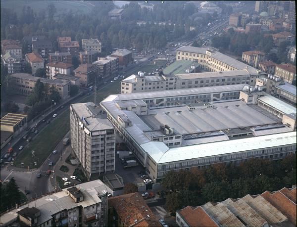 Milano. Stabilimento Italtel in via Monte Rosa. Veduta aerea.