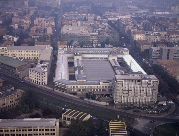 Milano. Stabilimento Italtel in via Monte Rosa. Veduta aerea.