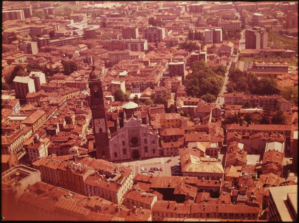 Monza. Duomo. Veduta aerea.