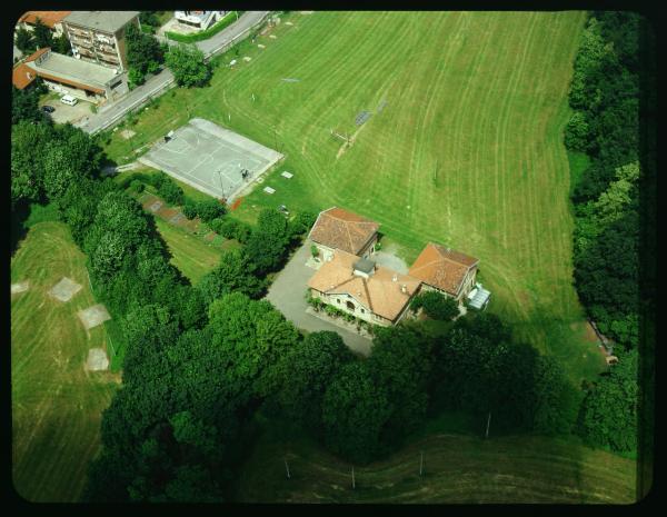 Monza. Parco. Cascina Costa Alta. Veduta aerea.