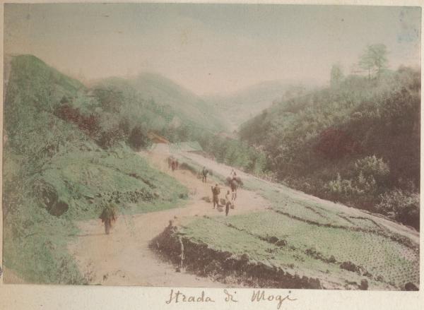 Giappone - Nagasaki - Veduta della strada da Mogi a Nagasaki - "Meisho"