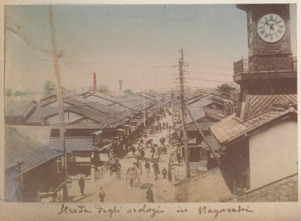 Giappone - Nagasaki - Veduta - Strada degli orologi - "Meisho"