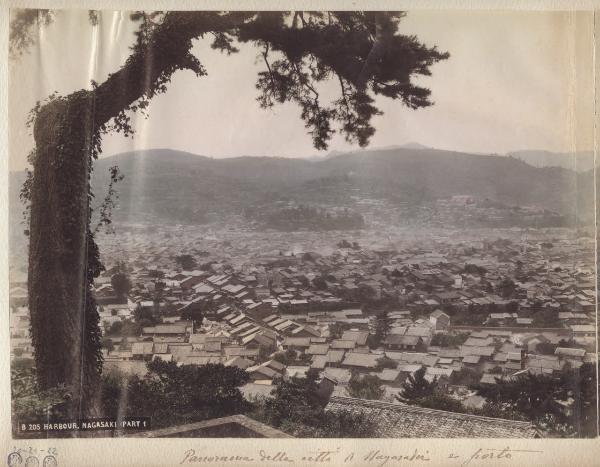 Giappone - Veduta di Nagasaki - Porto - "Meisho"