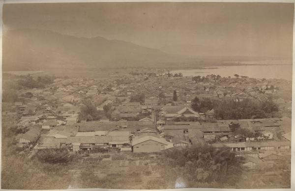 Giappone - Veduta di Otsu - Lago Biwa - "Meisho"