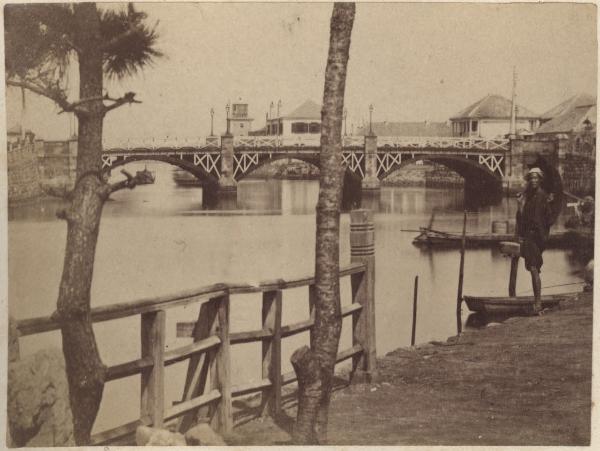 Giappone - Ponte sul fiume - "Meisho"