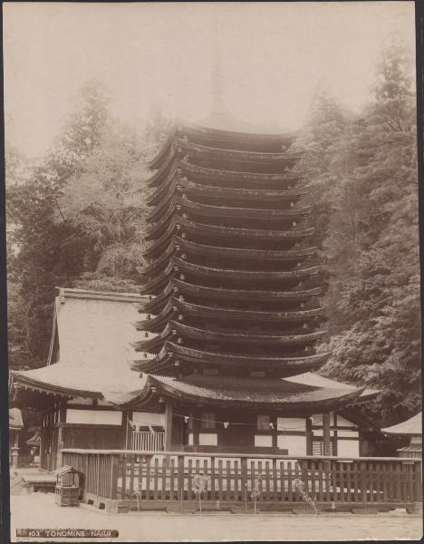 Giappone - Nara - Tempio Tanzan - Tempio Tonomine - Pagoda a tredici piani - "Meisho"