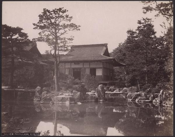 Giappone - Kyoto - Tempio di Rokuonji - Padiglione d'argento - Lago