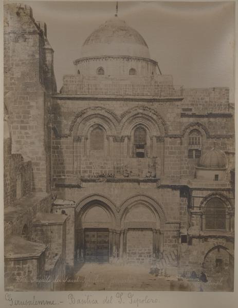 Palestina/Israele - Gerusalemme - Basilica del Santo Sepolcro - Esterno - Facciata