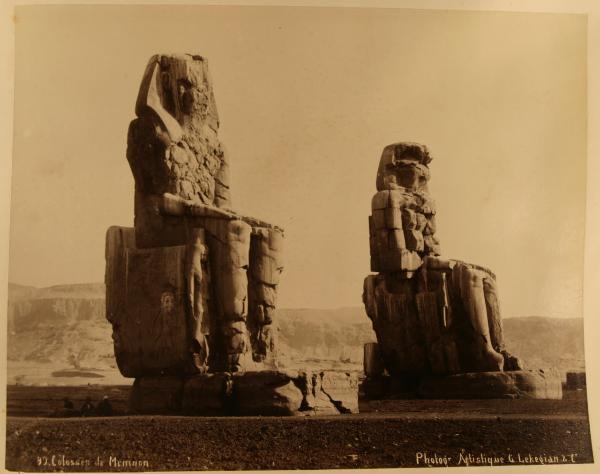 Egitto - Luxor - Necropoli di Tebe - Statue Colossali in quarzite - Colossi di Memnone