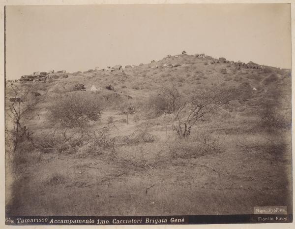 Eritrea - Tamarisco - Collina - Accampamento militare - Brigata Genè Primo Cacciatori