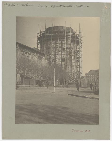 Milano - Castello Sforzesco - torrione est (del Carmine) - Cantiere