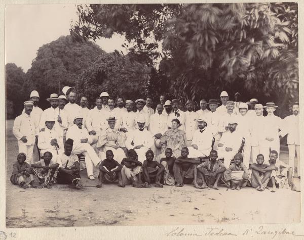 Ritratto di gruppo - Coloni tedeschi a Zanzibar