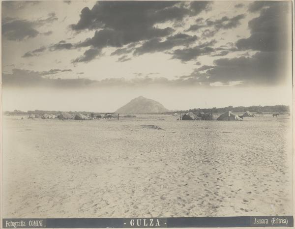 Eritrea - Gulza - deserto - Accampamento - Tende