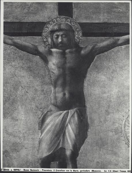 Dipinto - Crocifissione (particolare di Cristo) - Masaccio - Napoli - Museo Nazionale di Capodimonte