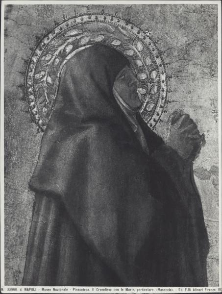 Dipinto - Crocifissione (particolare di Maria) - Masaccio - Napoli - Museo Nazionale di Capodimonte