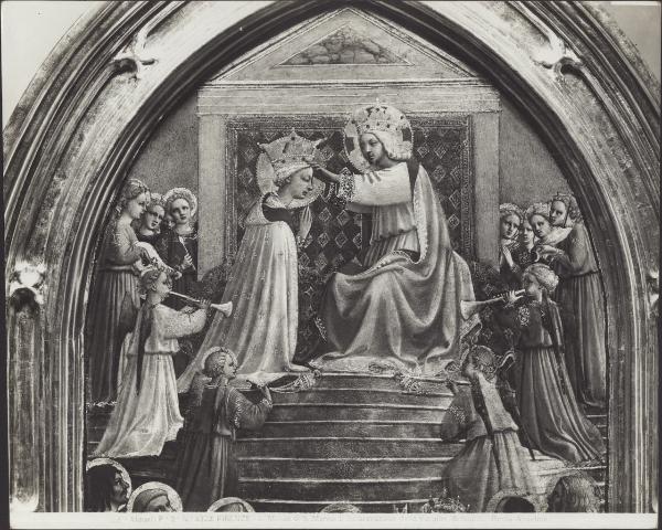 Dipinto - Incoronazione di Maria Vergine (particolare) - Beato Angelico (e aiuti) - Firenze - Museo di San Marco
