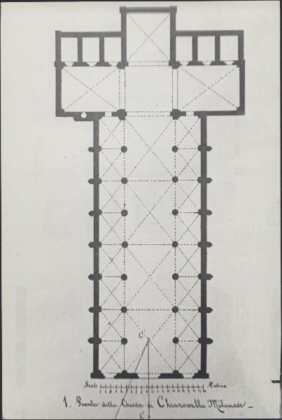 Pianta - Milano - Abbazia di Chiaravalle